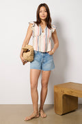 Women's Calla Gauze Flutter Top