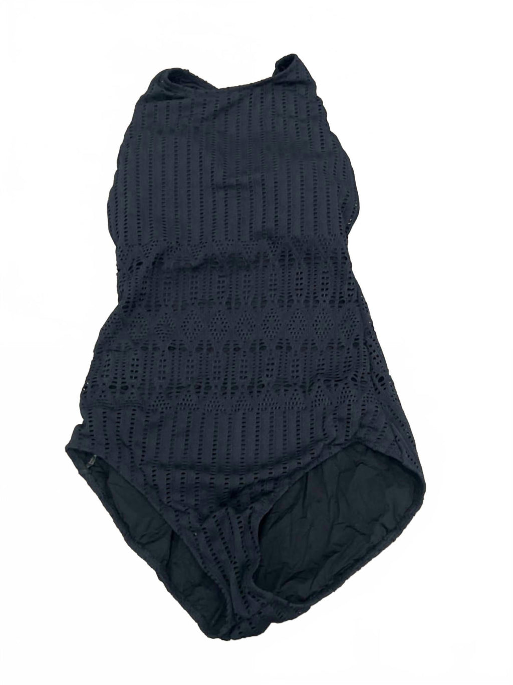 Women's Standard Notre Dame High Neck One Piece In Black