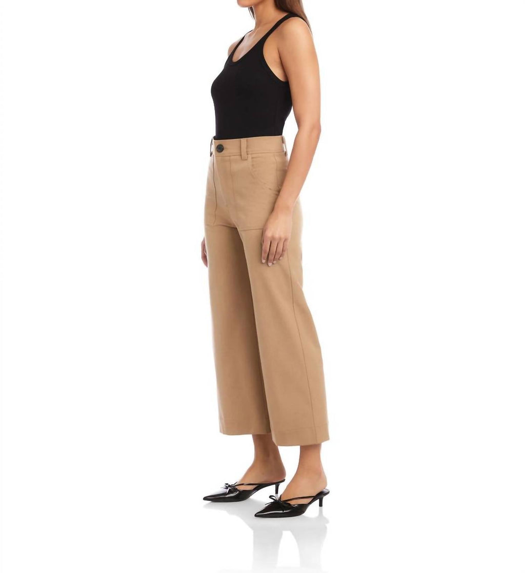 Rylee Crop Pant In Camel