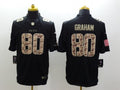 Men's New Orleans Saints Jimmy Graham #80 Black Game Jersey1