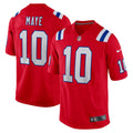 New England Patriots Drake Maye Red Player Game Jersey