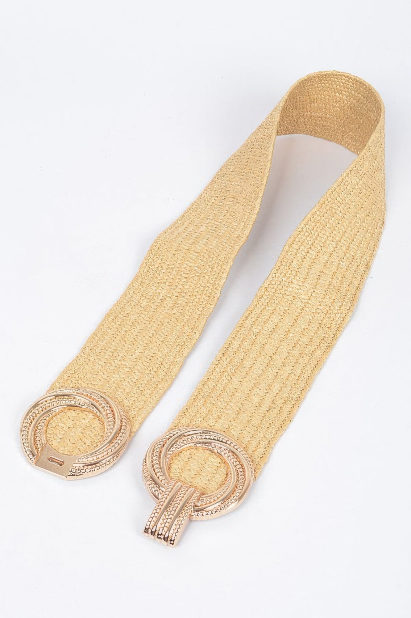 Metal Buckle Stretch Waist Belt