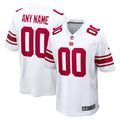 New York Giants White Custom Game Jersey