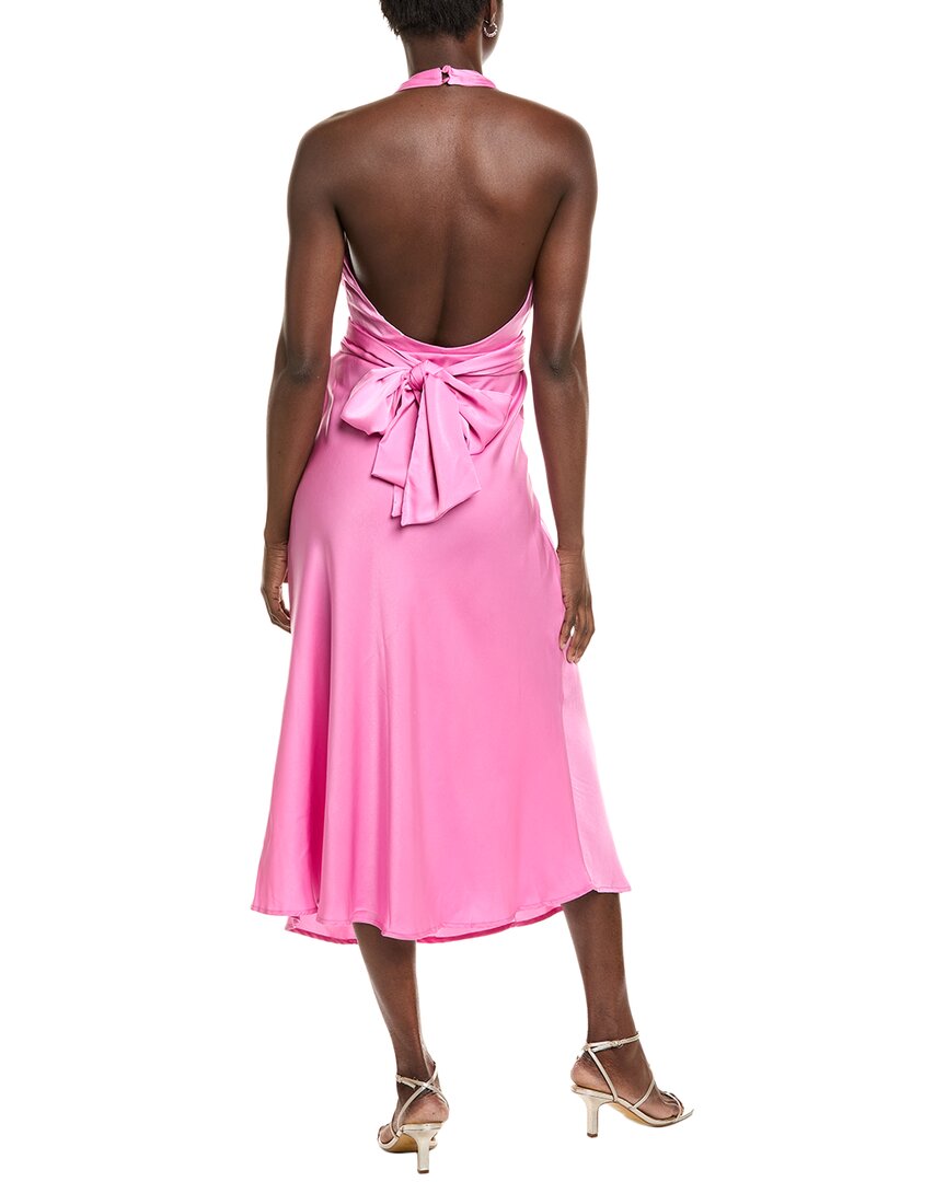 IPPONELLI Satin Halter Midi Dress