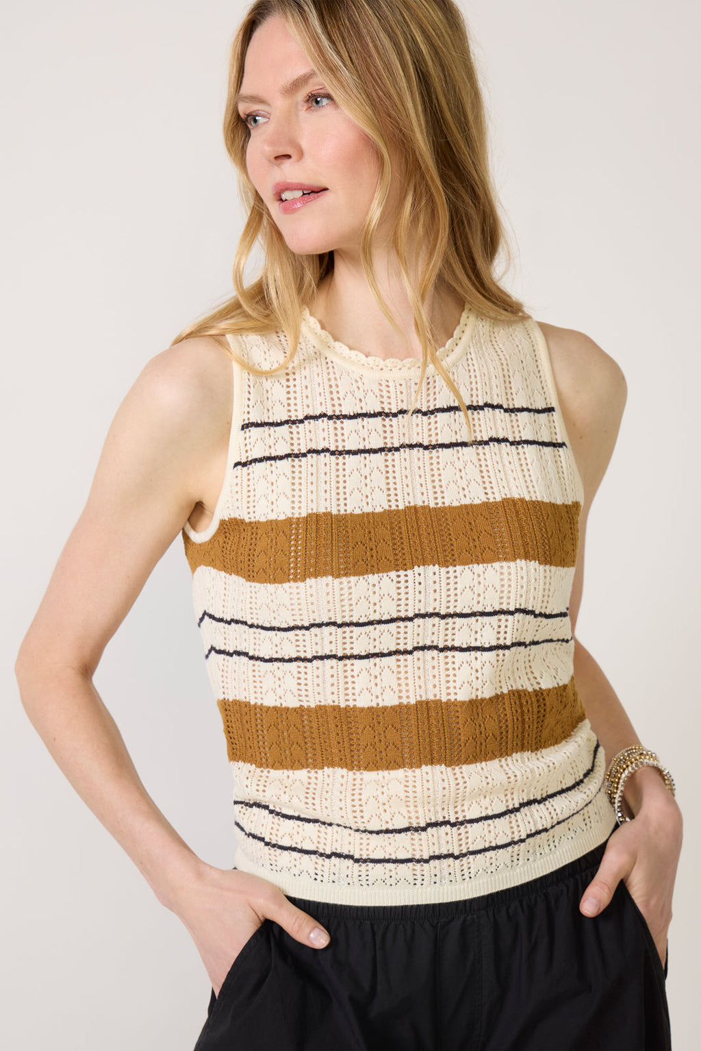 Women's Dayton High Neck Sweater Tank Top