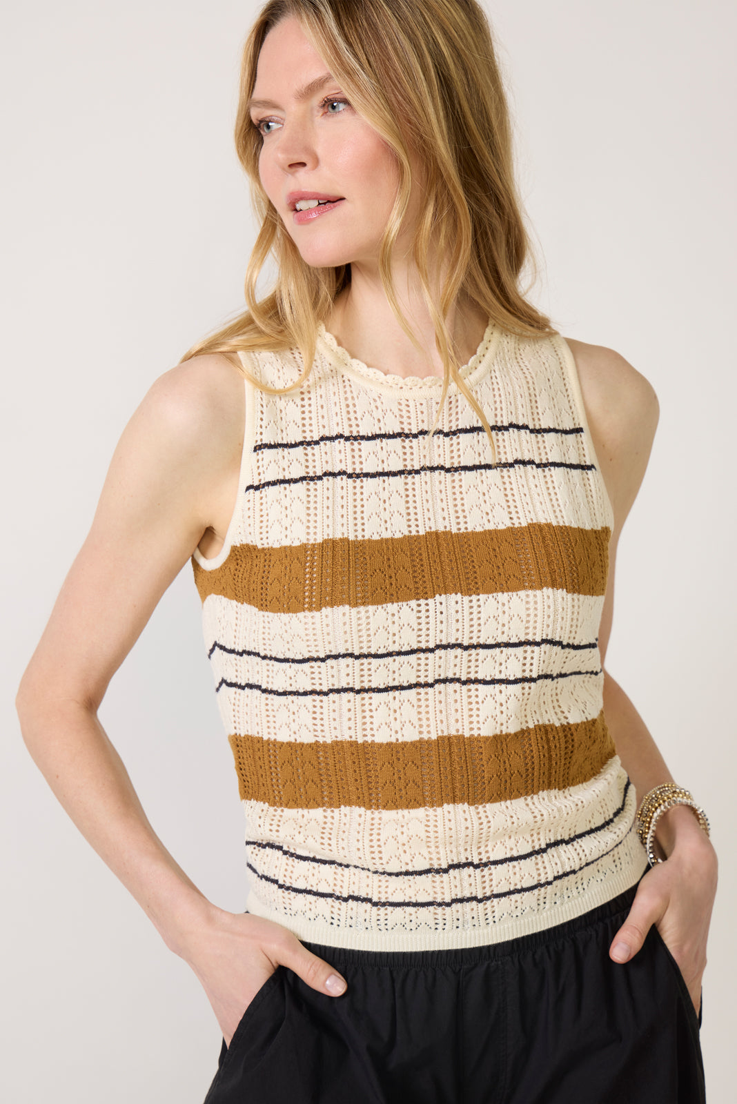 Women's Dayton High Neck Sweater Tank Top