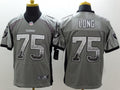 Men's Las Vegas Raiders Howie Long #75 Gray Game Jersey1