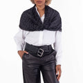Saint Laurent Large Square Scarf Decorated With Saint Laurent Jacquard