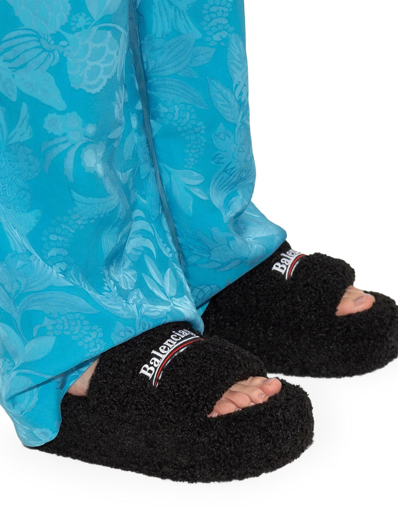 Balenciaga Women Slippers Platform In Shearling