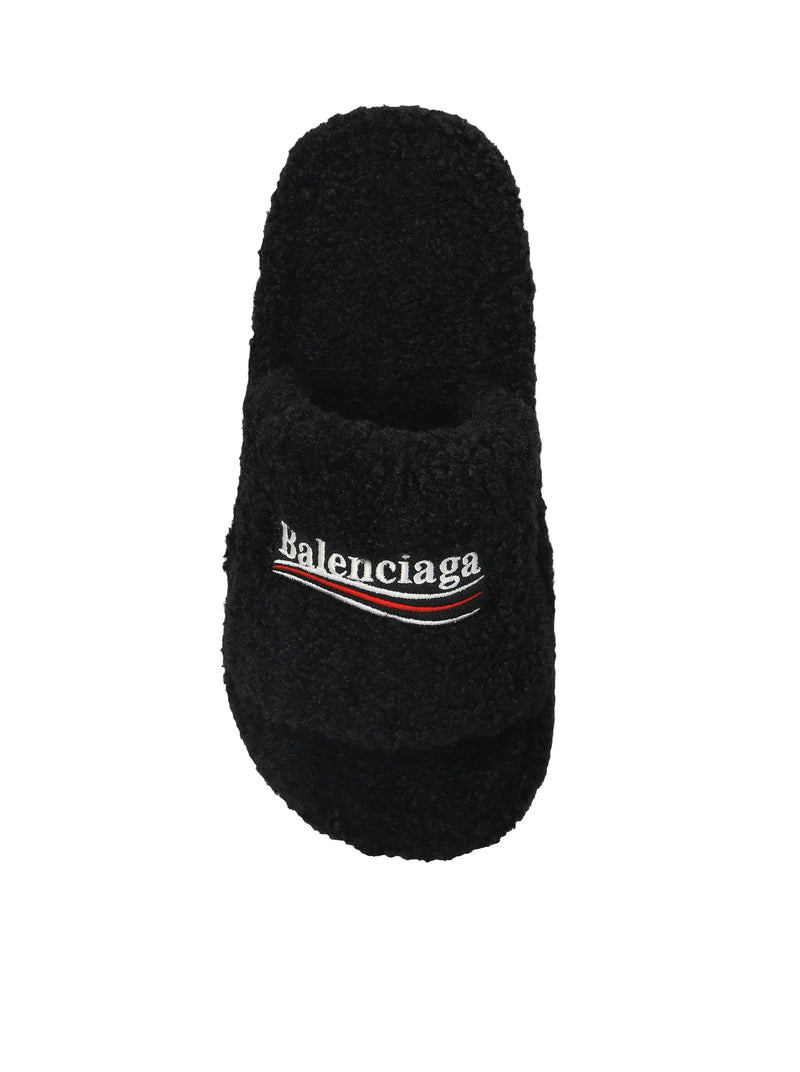 Balenciaga Women Slippers Platform In Shearling