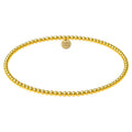 Women's Classic 2Mm Filled Beaded Bracelet In Gold