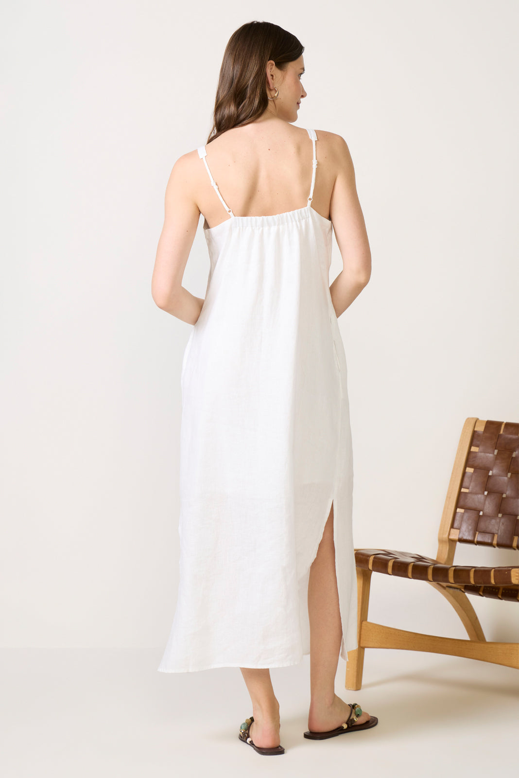 Women's Stella Linen Pintuck Dress