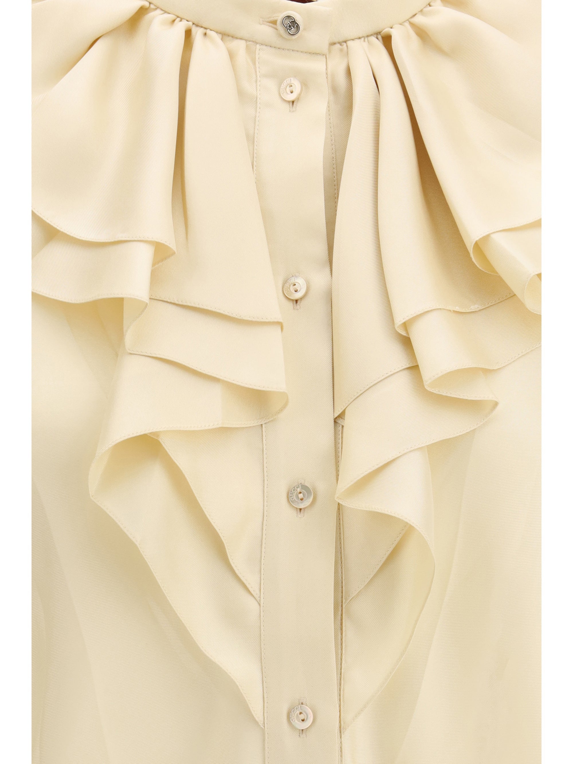 Gucci Women Silk Twill Shirt