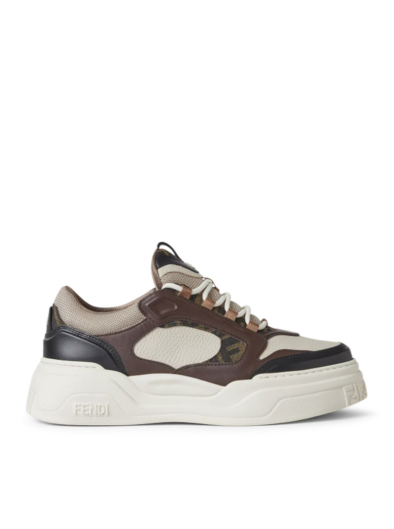Fendi Men Fendi Force Leather Sneakers
