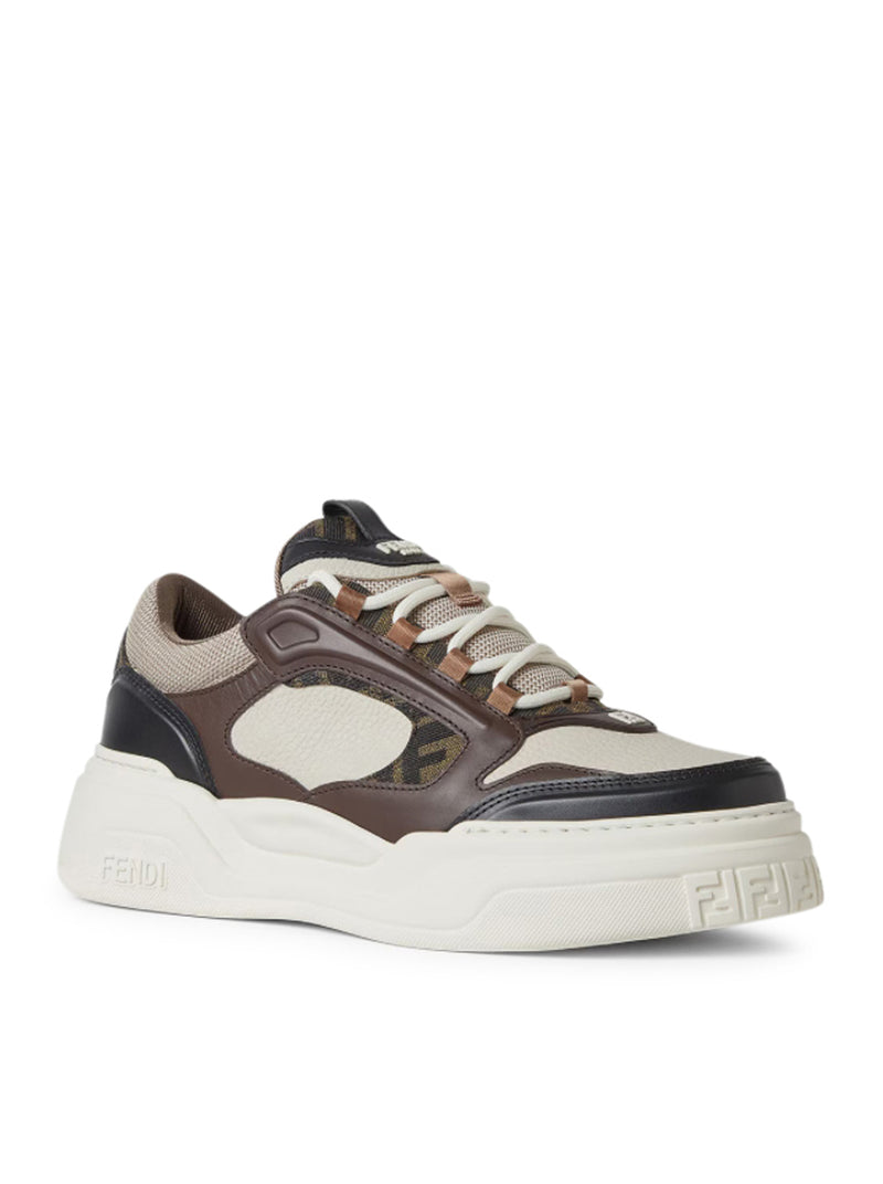 Fendi Men Fendi Force Leather Sneakers