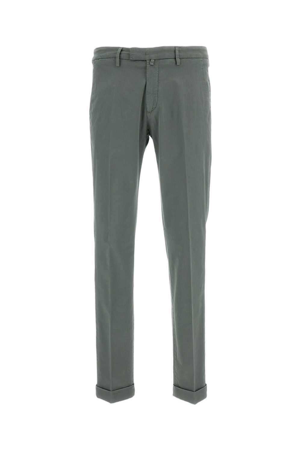 Green Slim Chino Trousers