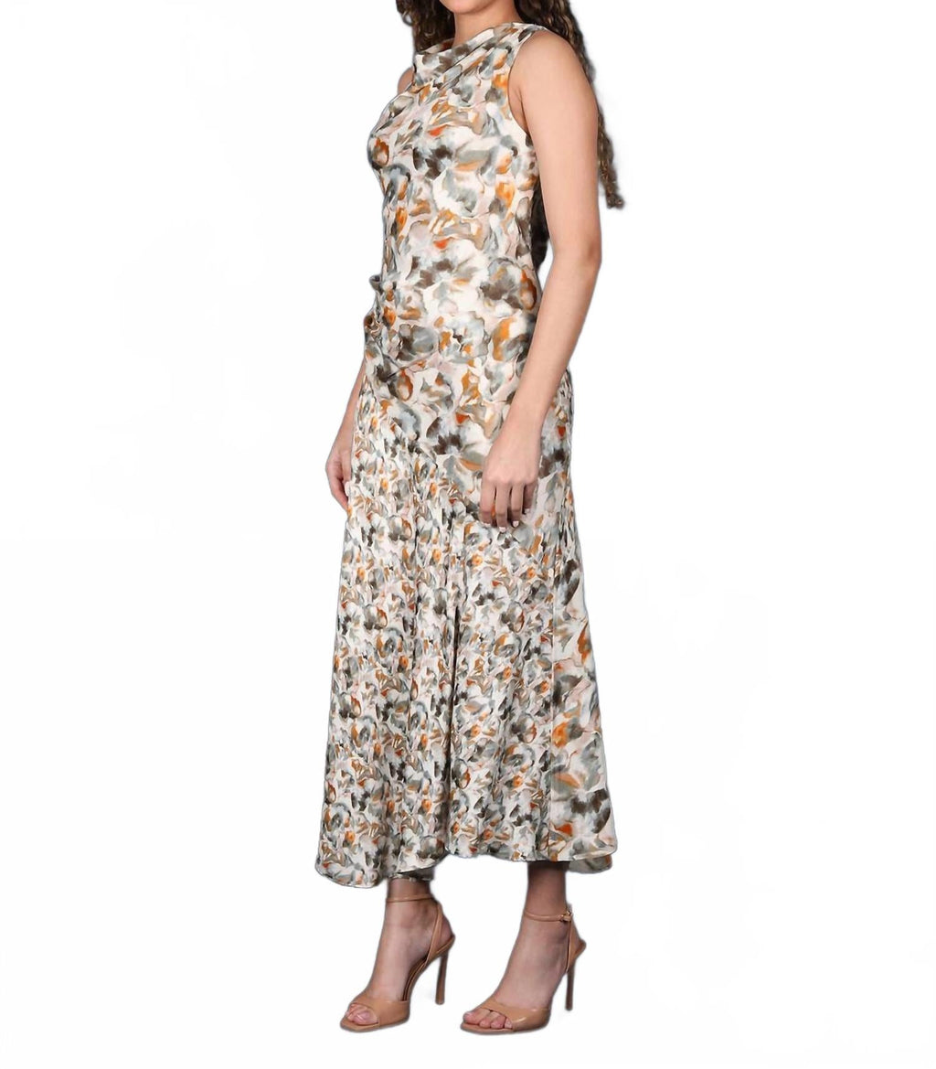 Elicia Printed Maxi Dress In Multi
