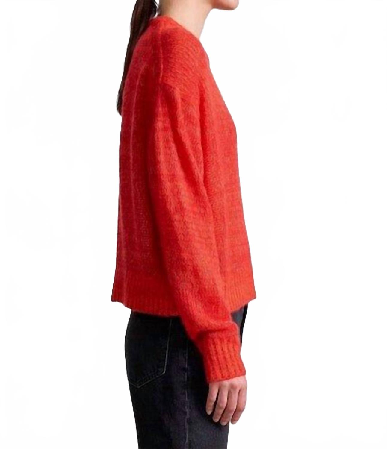Softest Tissue Weight Sweater In Tigerlily