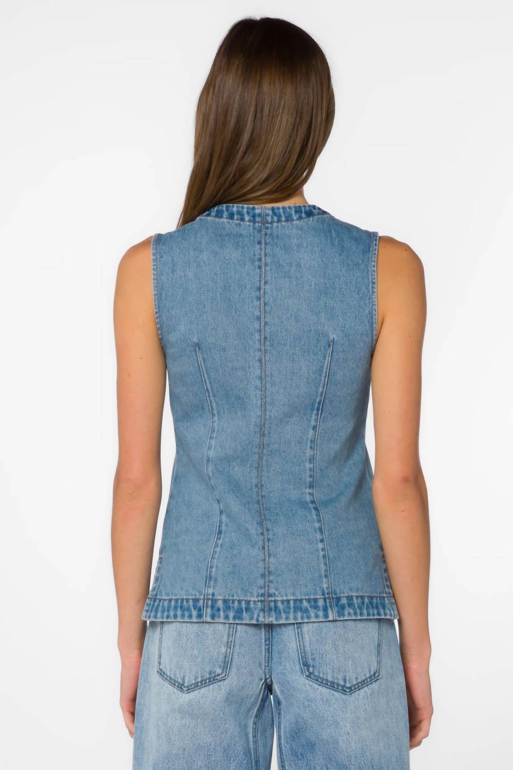 Idel Denim Vest In Blue
