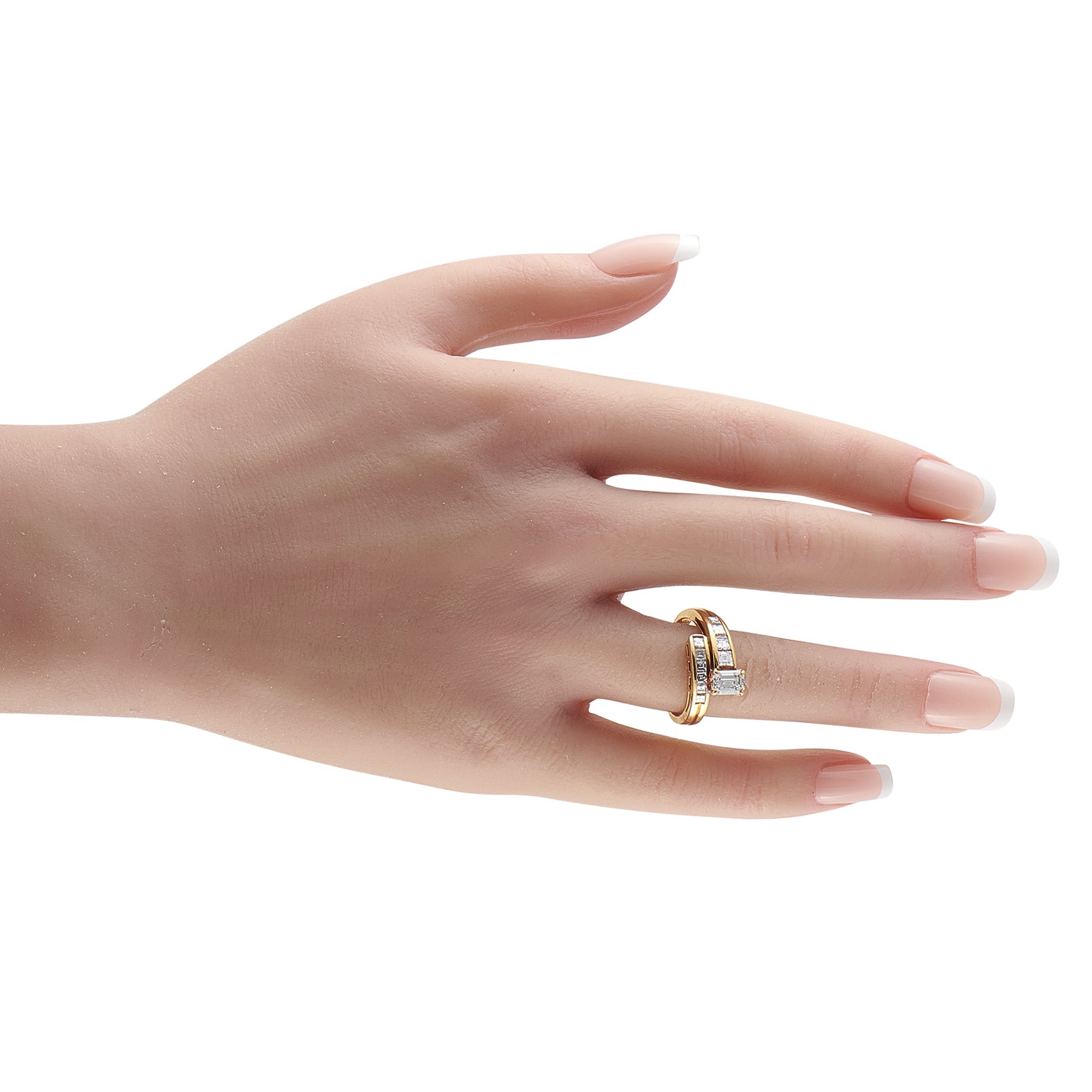 LB Exclusive 18K Yellow Gold 1.28ct Diamond Ring MF20-041426