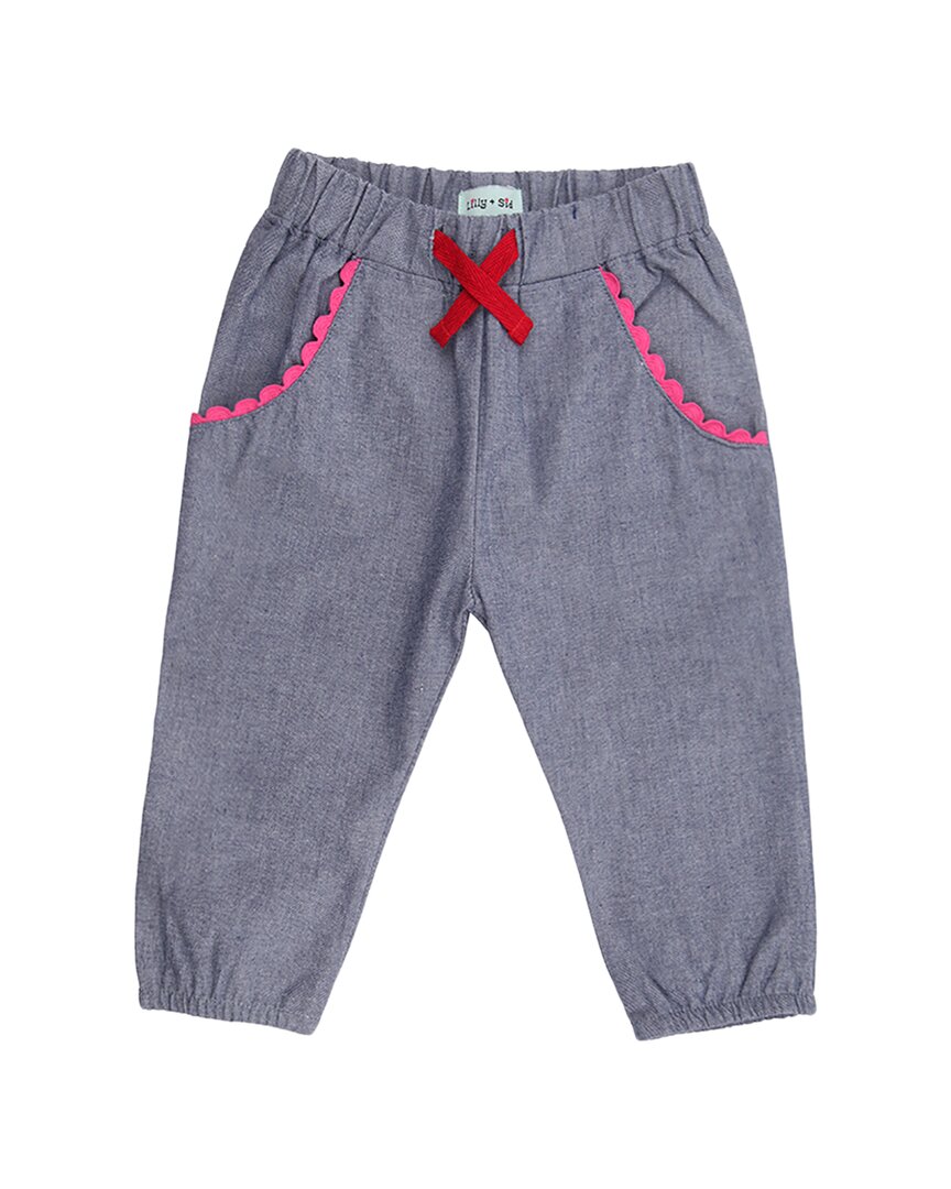 Lilly and Sid Rainbow Top & Chambray Trouser Set