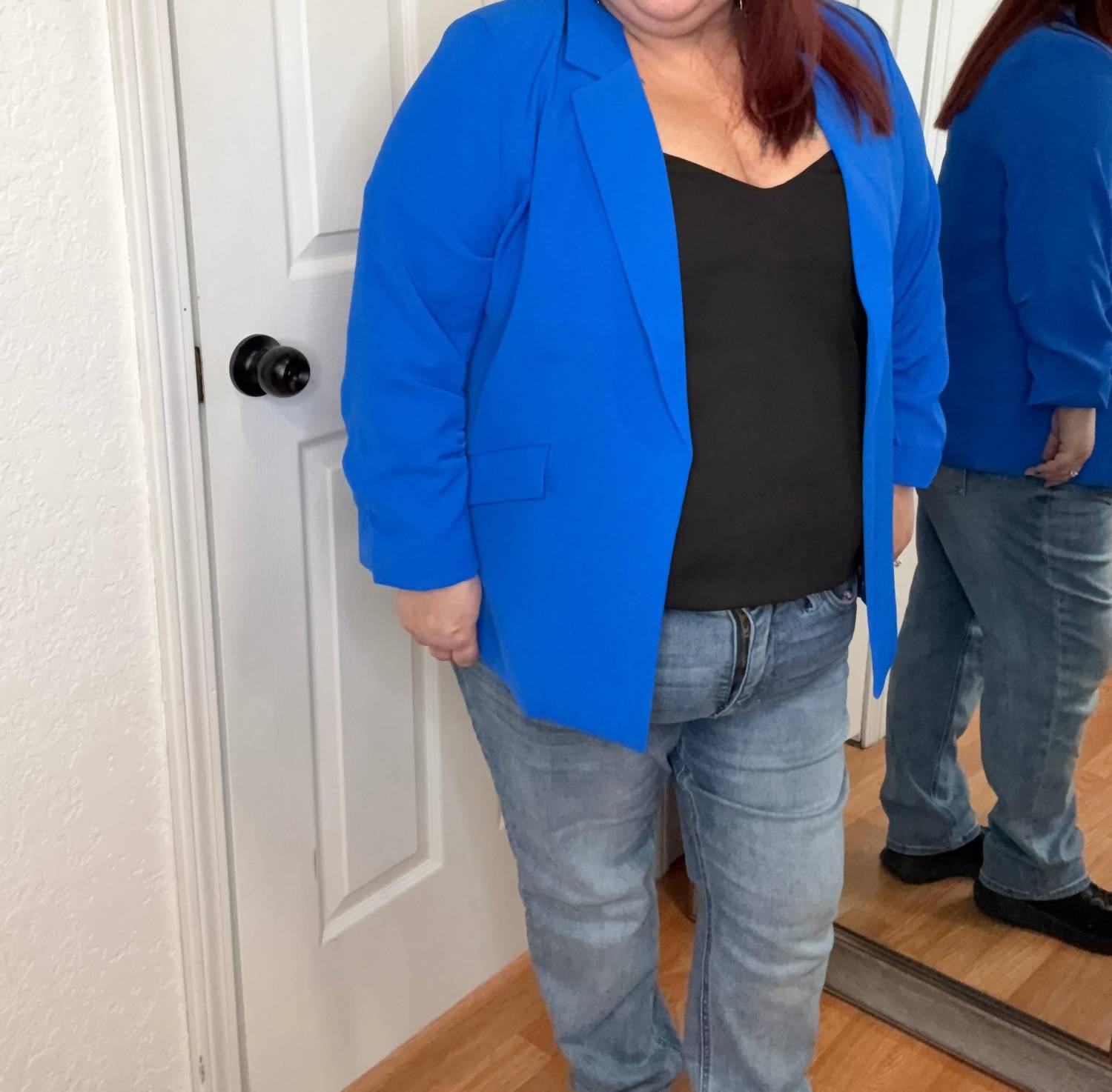 Elexa Layering Blazer In Electric Blue
