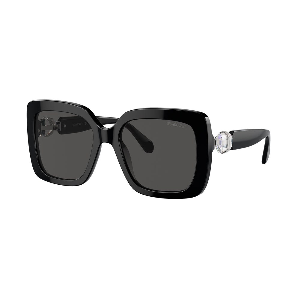 0Sk6001 Oversized Square Frame Sunglasses with Crystal Embellishment