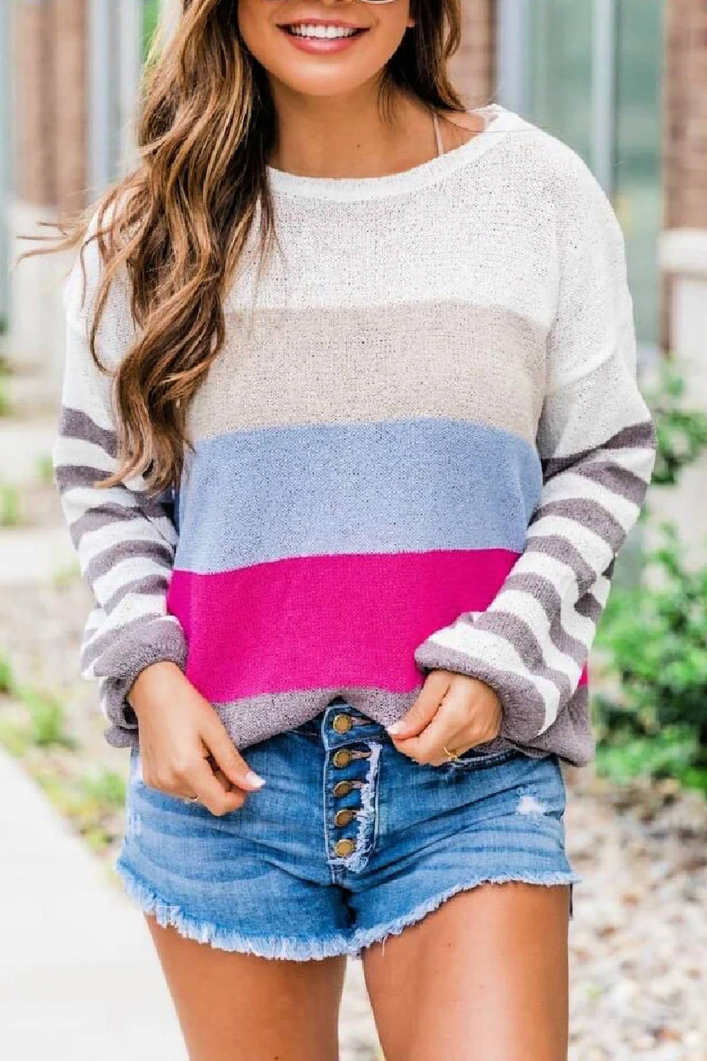Spring Sweater In Multi