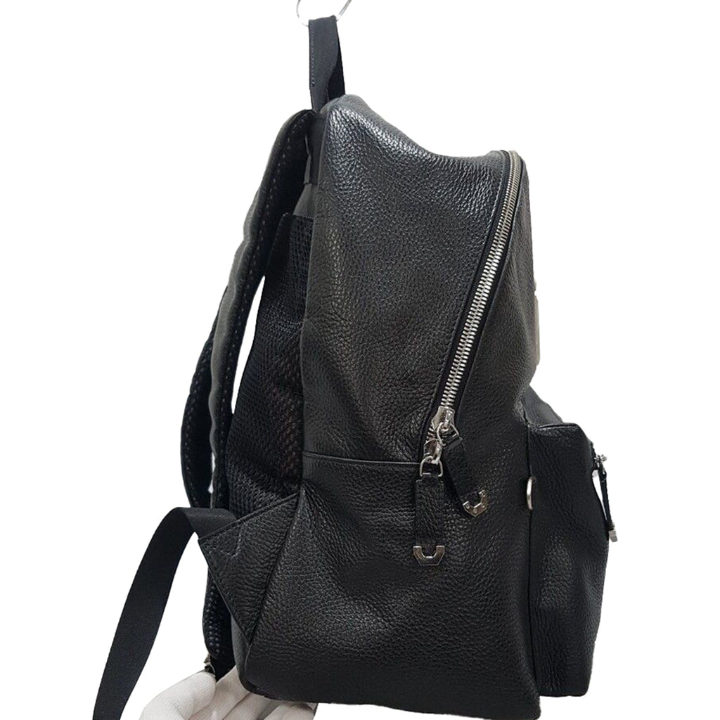 Black Leather Backpack