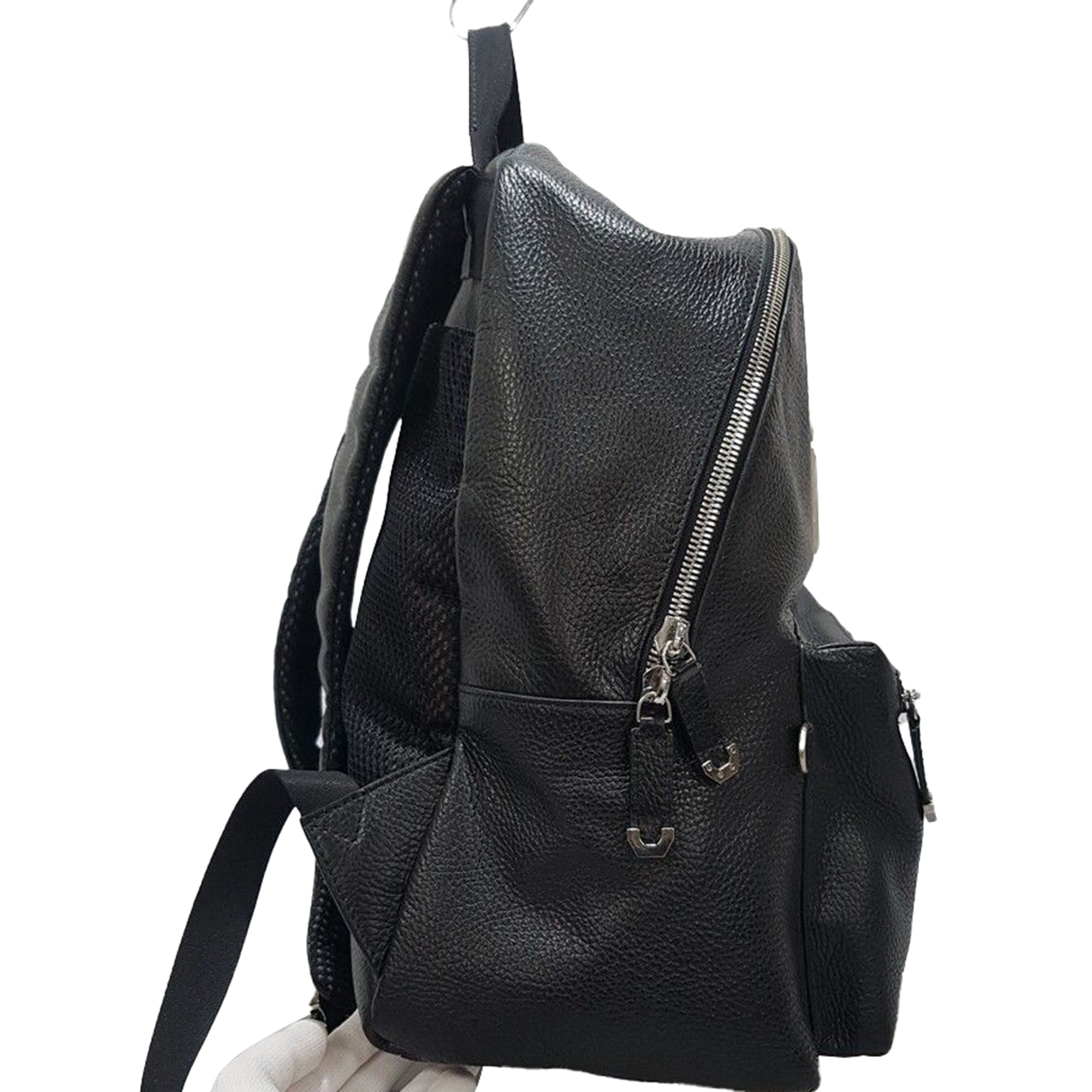 Black Leather Backpack