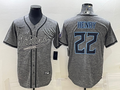 Men's Tennessee Titans Derrick Henry #22 Gray Player jersey