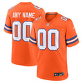 Denver Broncos Orange Mile High Collection 1977 Throwback Custom Game Jersey