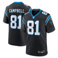 Carolina Panthers Dalevon Campbell Black Team Game Jersey