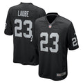 Las Vegas Raiders Dylan Laube Black Team Game Jersey