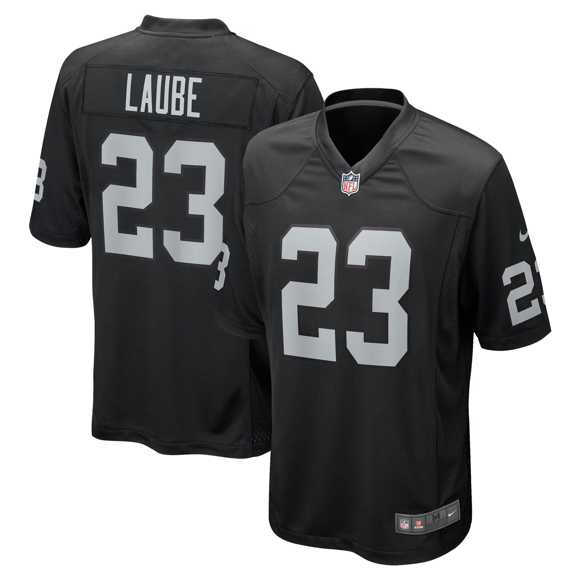 Las Vegas Raiders Dylan Laube Black Team Game Jersey
