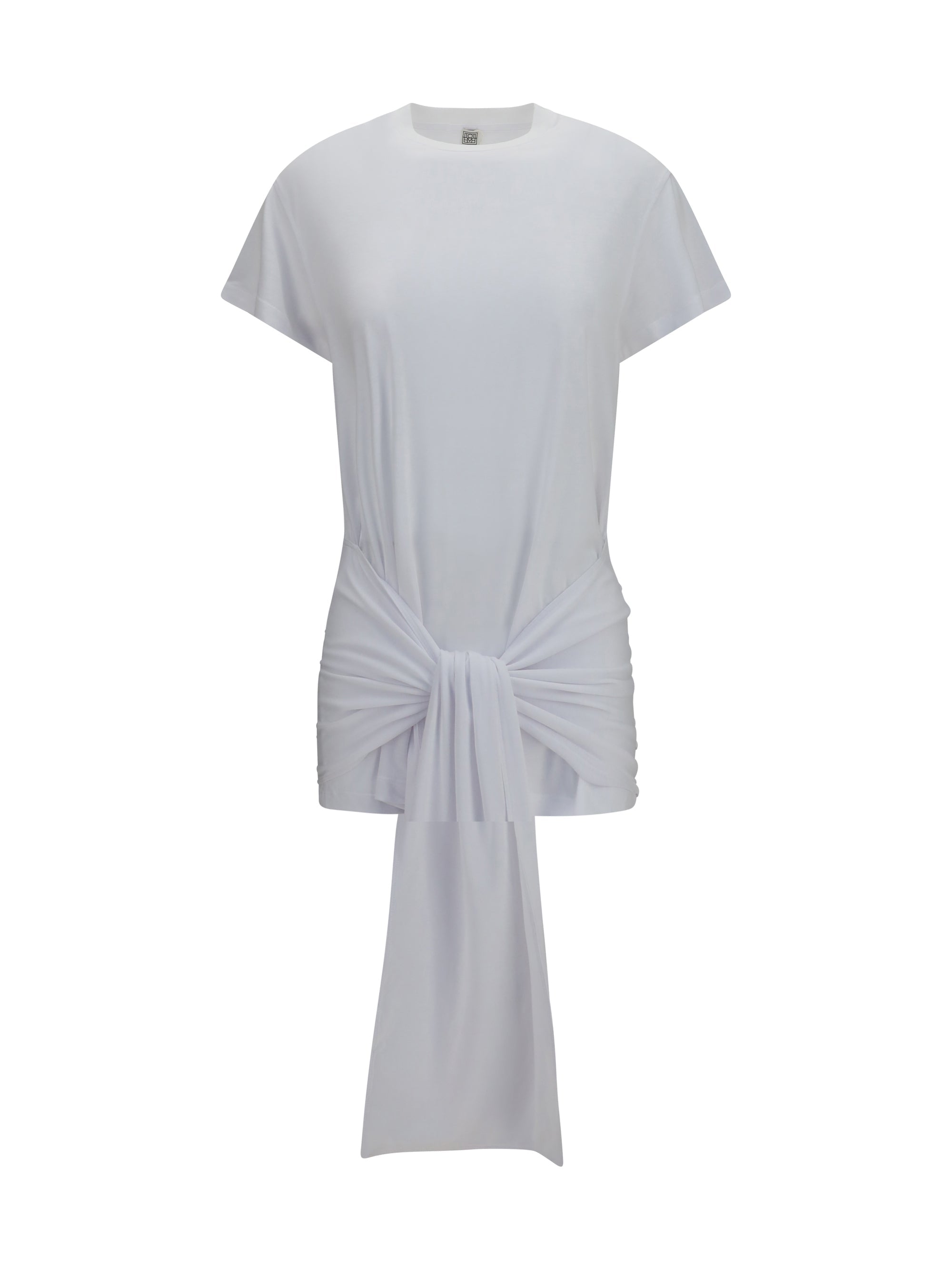 Toteme Women Draped-Waist Jersey T-Shirt