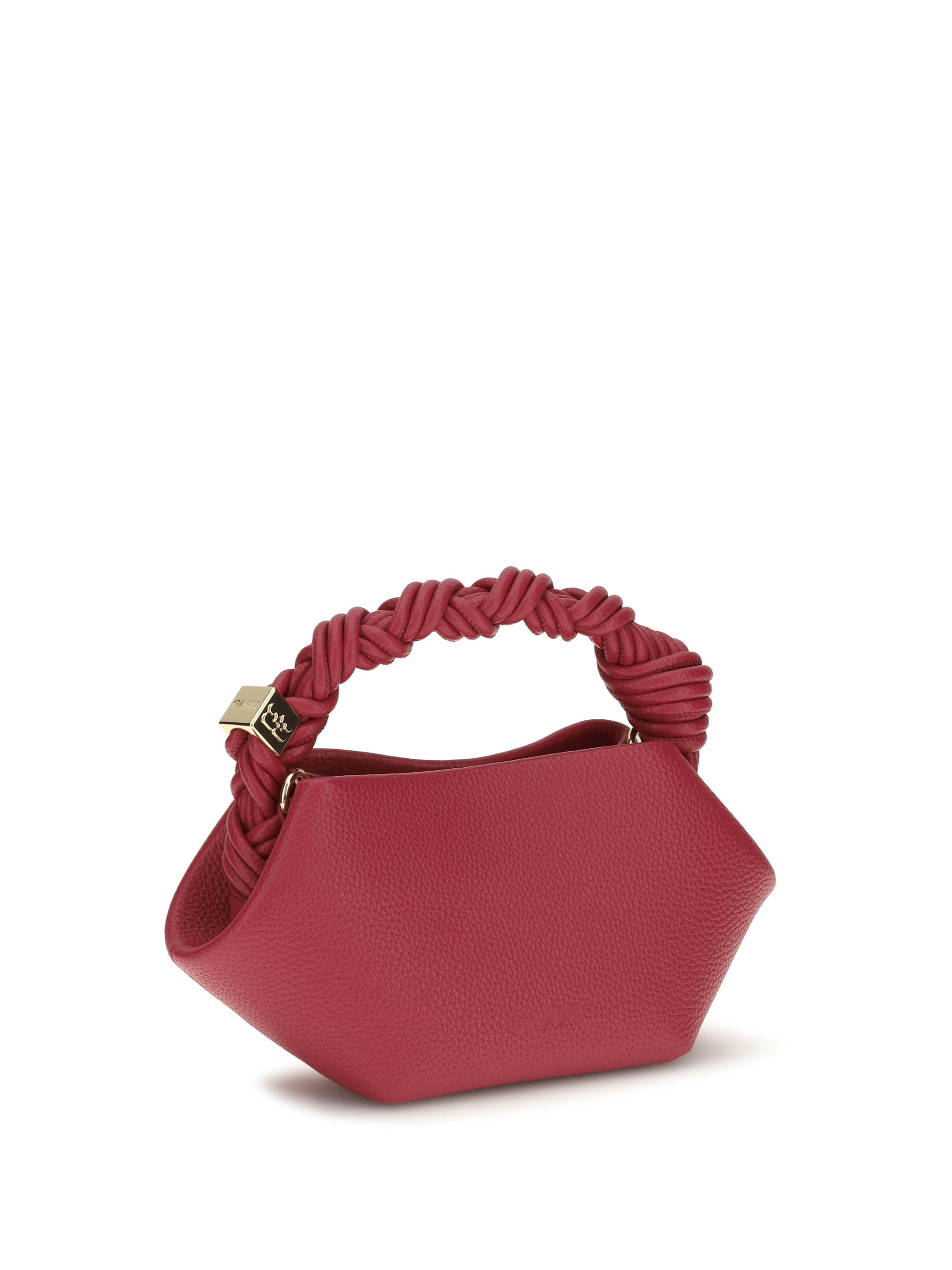 Ganni Women Bou Handbag In Grained Leather
