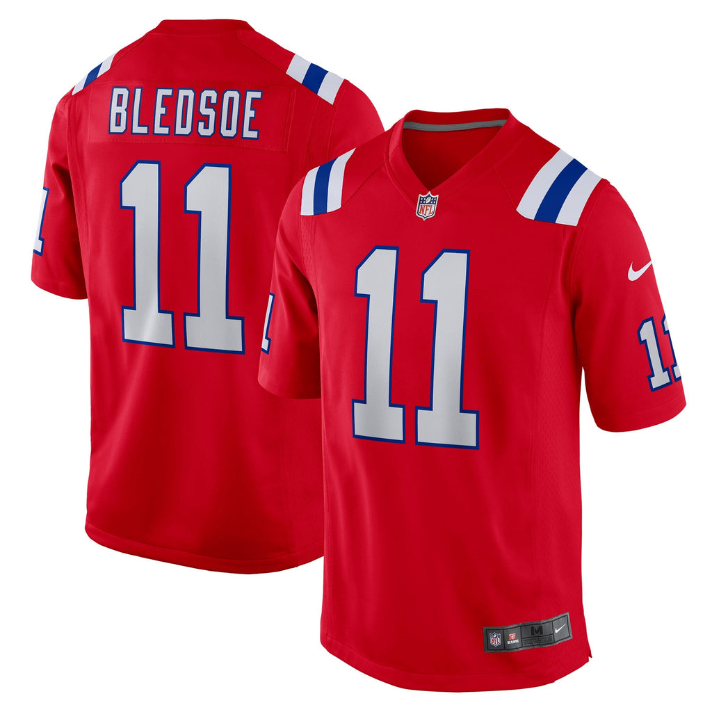 New England Patriots Drew Bledsoe Red Retired Player Alternate Game Jersey
