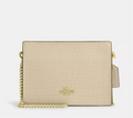 NWT Coach Slim Crossbody In Ivory Croc-embossed & Smooth Leather