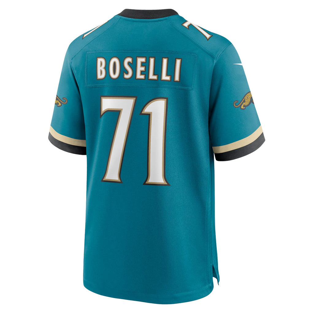 Jacksonville Jaguars Tony Boselli Teal Prowler Throwback Retired Player Game Jersey