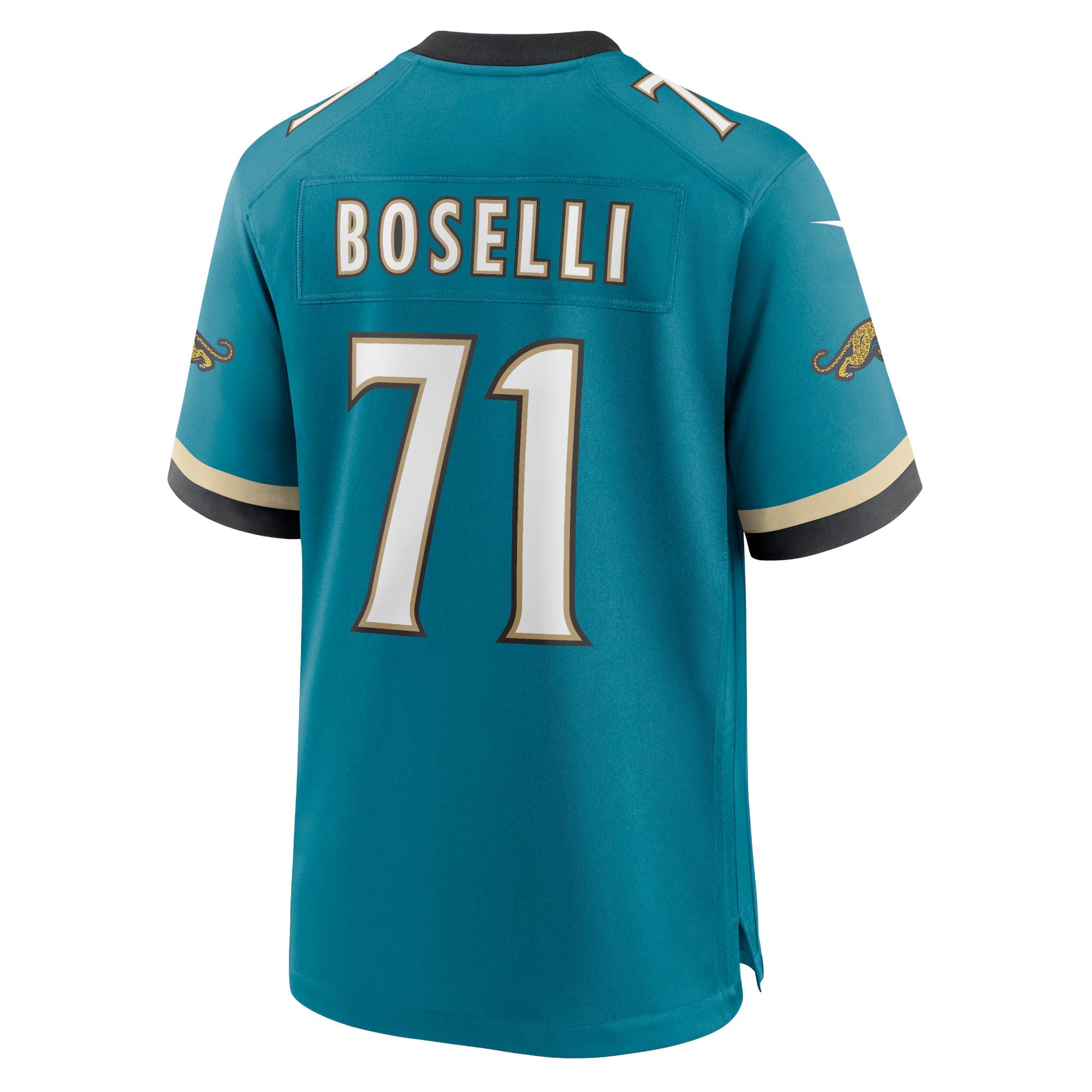 Jacksonville Jaguars Tony Boselli Teal Prowler Throwback Retired Player Game Jersey