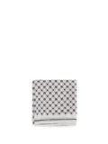 Brunello Cucinelli Men Silk Pochette With Geometric Pattern