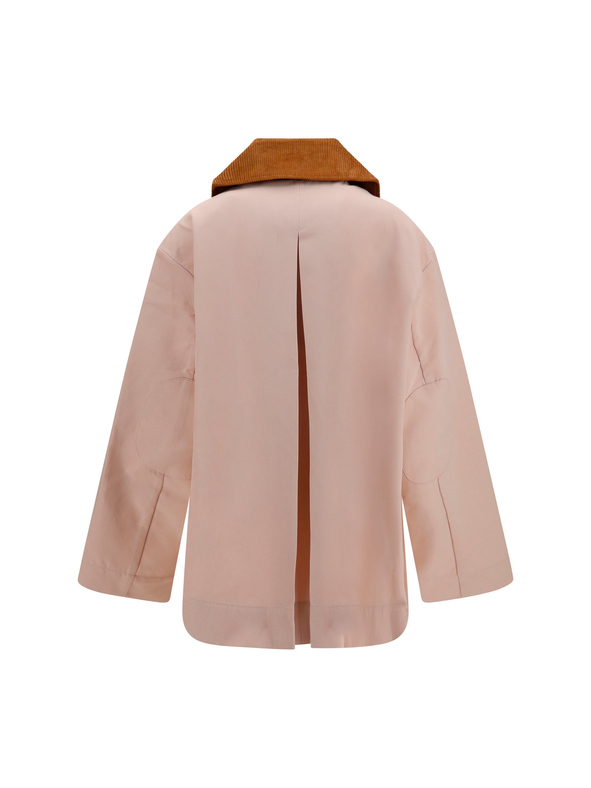 Ganni Women Twill Jacket With Suede Details