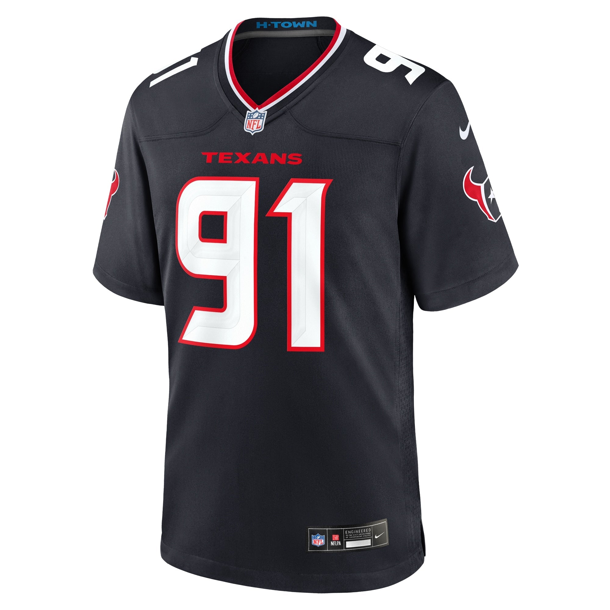 Houston Texans Folorunso Fatukasi Navy Team Game Jersey