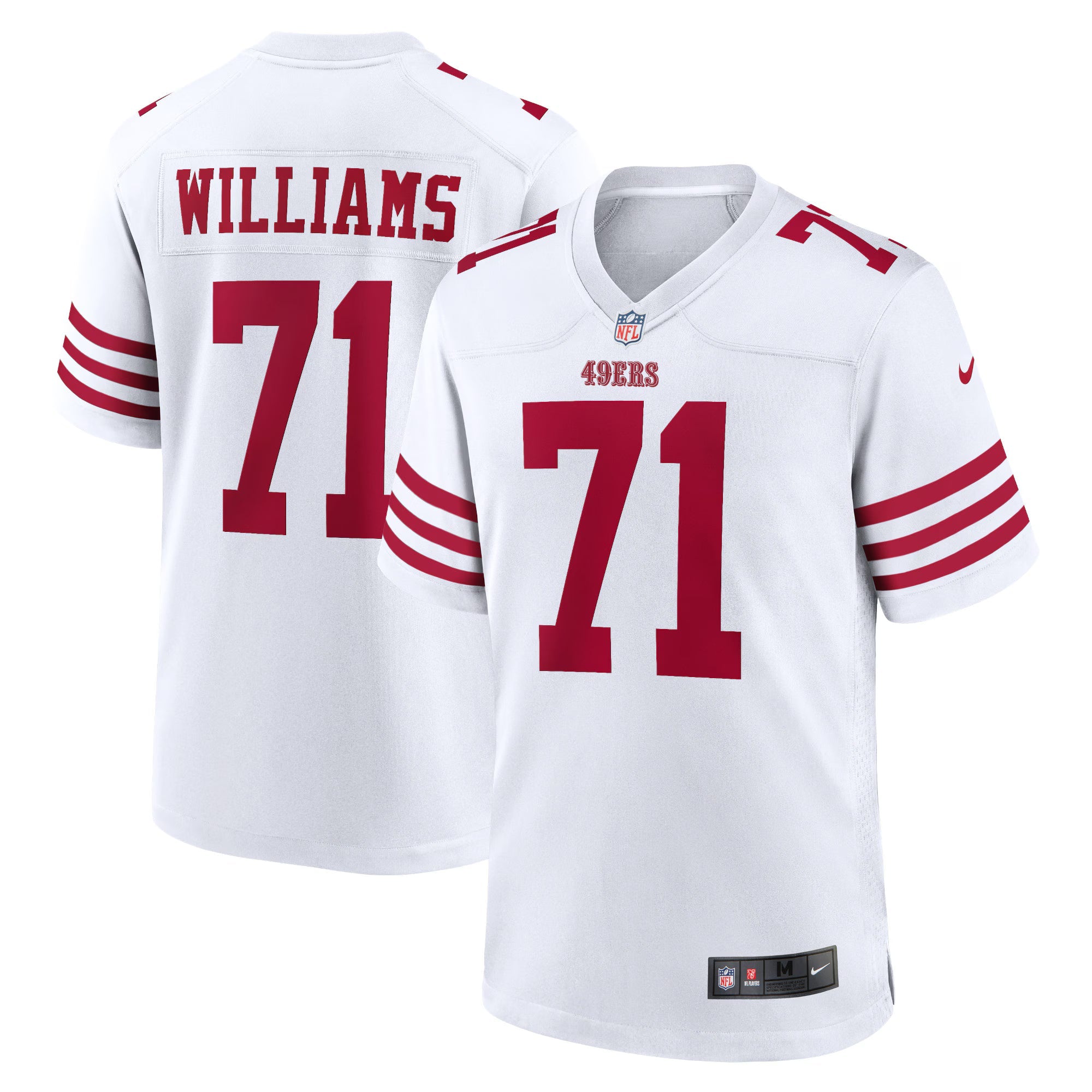 San Francisco 49ers Trent Williams White Player Game Jersey