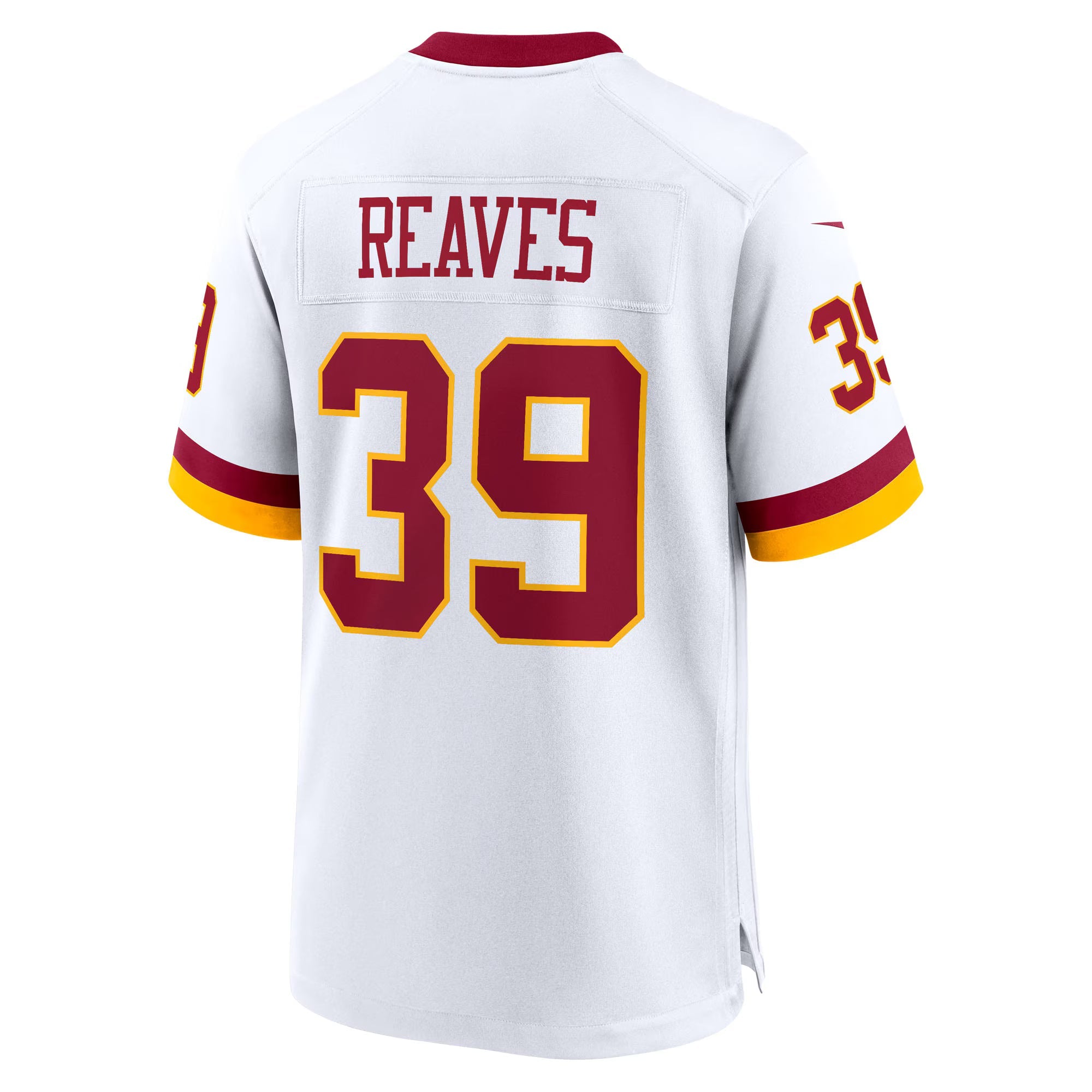 Washington Commanders Jeremy Reaves White Game Super Bowl Era Jersey