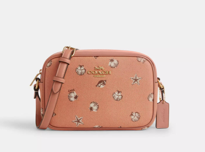 NWT Coach Medium Jamie Camera Bag With Shell Print