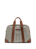 Brunello Cucinelli Men Wool And Leather Travel Bag
