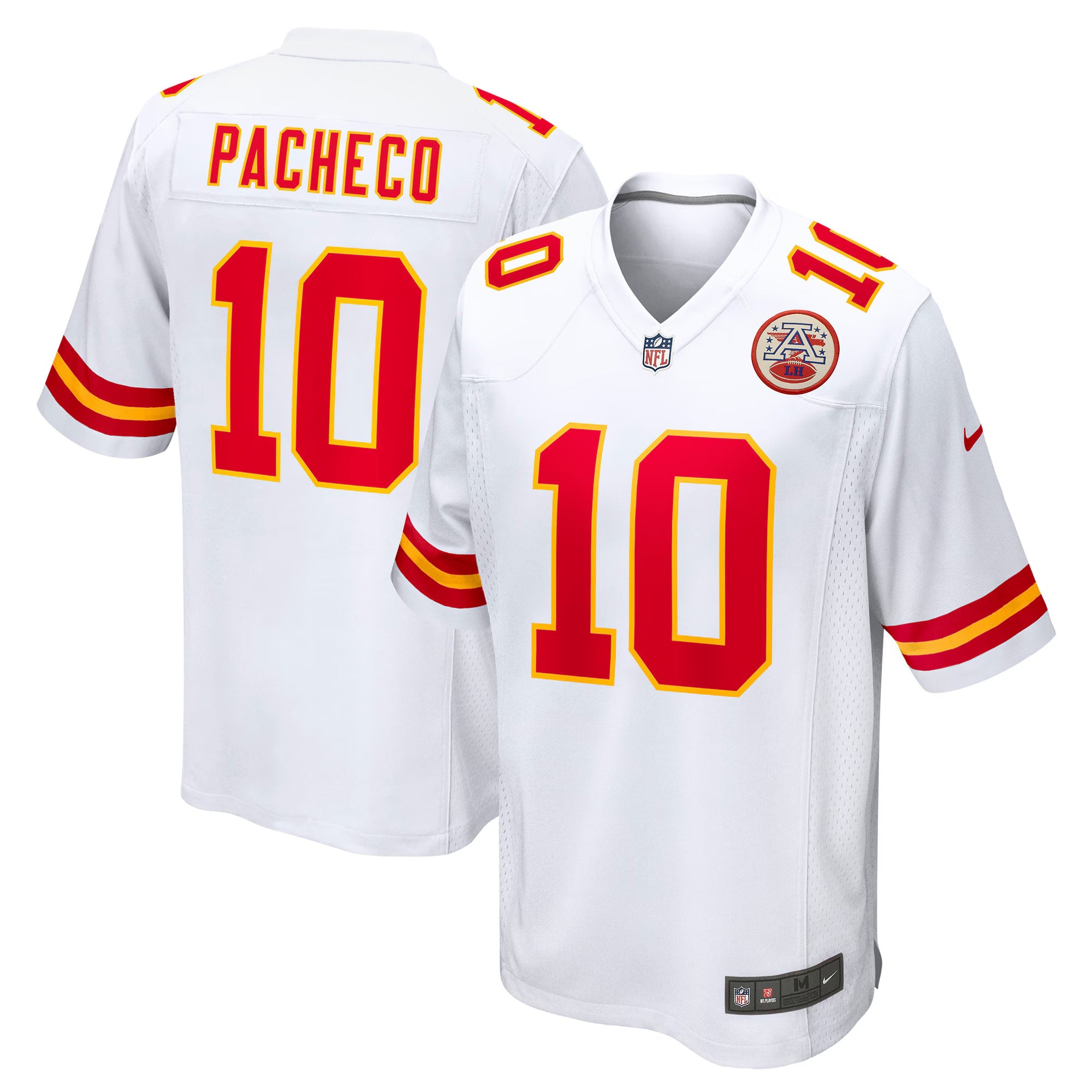 Kansas City Chiefs Isiah Pacheco White Away Game Player Jersey