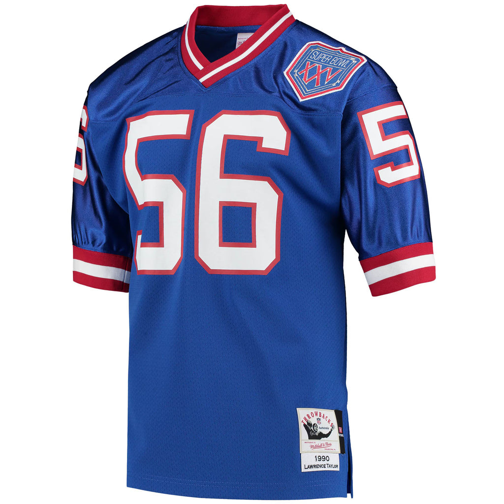 New York Giants 1990 Lawrence Taylor Mitchell & Ness Royal Authentic Throwback Retired Player Jersey